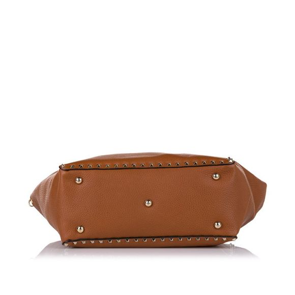 Rockstud Leather Shoulder Bag - Picture 4 of 7
